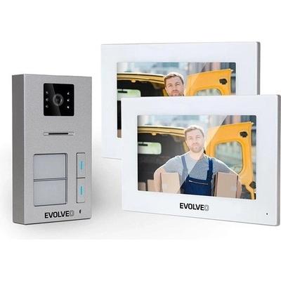 EVOLVEO DoorPhone AP2-2 drôtový videovrátnik pre dva byty s aplikáciou