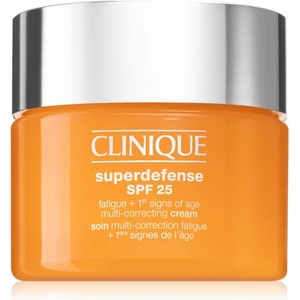 Clinique Superdefense SPF 25 Fatigue + 1st Signs Of Age Multi-Correcting Cream крем против първи белези на стареене за смесена и мазна кожа SPF 25 30ml