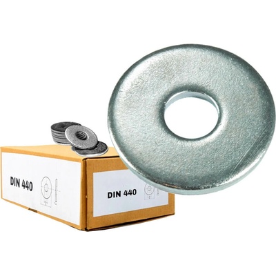 6mm (1000ks) ZN DIN 440 - Podložky Veľkoplošné