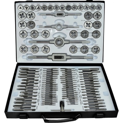 Sada závitníků a závitových oček 110ks, Geko K00065