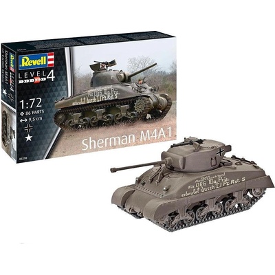Revell - Сглобяем модел Танк Sherman M4A1 R03290