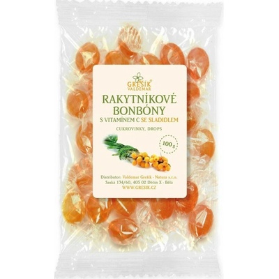Grešík Rakytníkové cukríky so sladidlom 100 g
