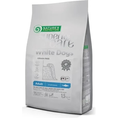 Nature's Protection Nature`s Protection White dogs Grain Free With Herring Adult Small Breed