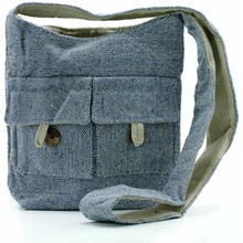 AWM Prírodná taška s Dvoma Vreckami Denim Stredná 1ks