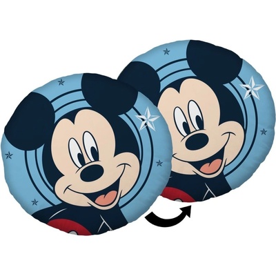 Jerry Fabrics Tvarovaný mikroplyšový vankúš Mickey Stars 40