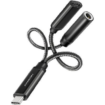 Аудио адаптер, AXAGON ADA-HCPD, USB-C към 3.5мм жак, Hi-Res DAC, 384kHz/32bit, PD 60W 3A (ADA-HCPD)