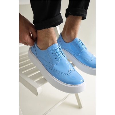 Chekich Унисекс лачени обувки CH149 - Светлосини #359695 (359695_Синьо)