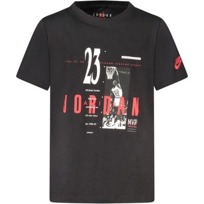 Nike Детска тениска с къс ръкав jordan, Размер 8-10a, Цвят (95d625_neblack)