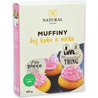 Natural Jihlava Muffiny s kokosovou moukou bez lepku a mléka 130 g
