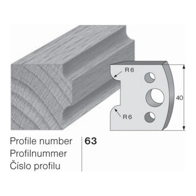 IGM profil 063 - pár omezovačů 40x4mm SP
