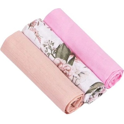 Sensillo Муселинови пелени Sensillo - 60 x 80 cm, 3 броя, розови (SILLO-08501)