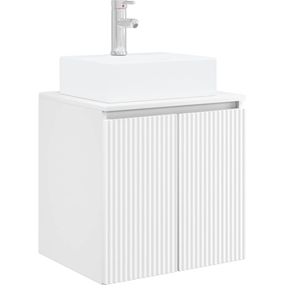 vidaXL Монтирана на стена мивка и тоалетка Бяло 49, 5 x 41 x 62, 5 см (890412)