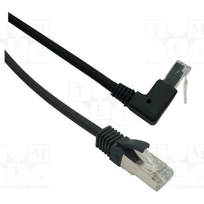 MCI 102166 Patch F/UTP Cat 6 lanko Cu 0,4m černý