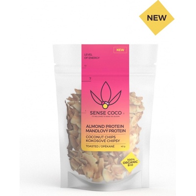 Sense Coco Kokosové chipsy Bio mandlový protein 40 g