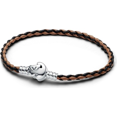 PANDORA Disney proplétaný kožený náramek se sponou Lví král S3 593361C01-S3