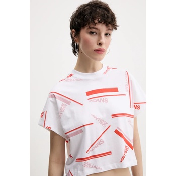 Karl Lagerfeld Jeans Памучна тениска Karl Lagerfeld Jeans в бяло A2W17034 (A2W17034)