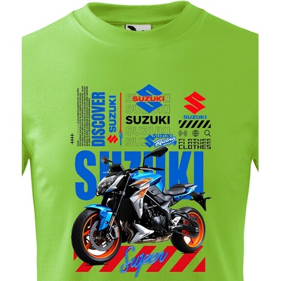Dětské triko Suzuki Jablková zelená Canvas tričko Bezvatriko.cz 2368