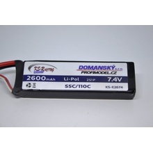 Profimodel Li-Po batéria 55/110C 7.4 V 2600 mAh