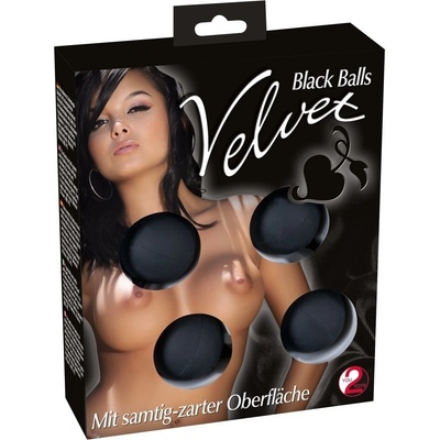 Black Velvet Silicone Balls