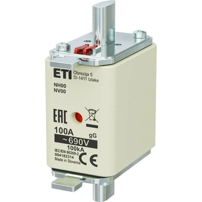 ETI Nožová poistka NV/NH 00 100A gL/gG 690V KOMBI