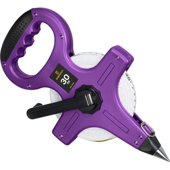 Levenhuk Ролетка Ermenrich Reel SL30 purple, 30m, геодезическа, фибростъкло, непромокаема, двойна скала, самоблокиращ механизъм, гумиран кожух (Reel SL30 purple)