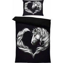 Impar Obliečky Horse heart white 140x200 70x90