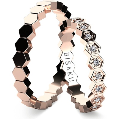 Bisaku snubní Favo BIS B34333125RG Růžové zlato