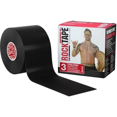 RockTape H2O čierna kineziologický tejp 5 cm x 5 m