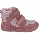 Protetika dívčí zimní barefoot boty DAXI OLD PINK starorůžová