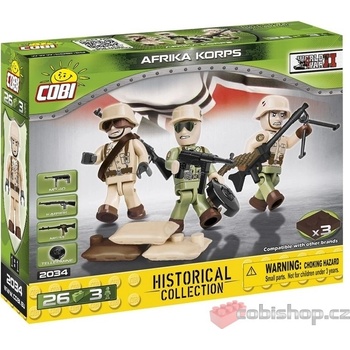 Figurky vojáků COBI World War II Vyberte si: Německý Afrika korps COBI-2034