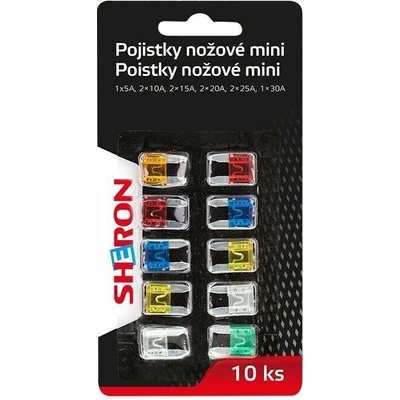 SHERON Pojistky nožové mini 10 ks