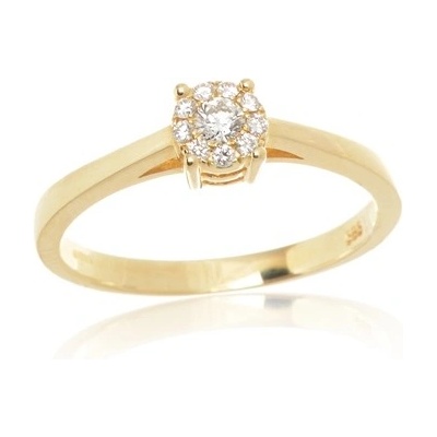 Moiss Zlatý prsten s diamanty 00520484