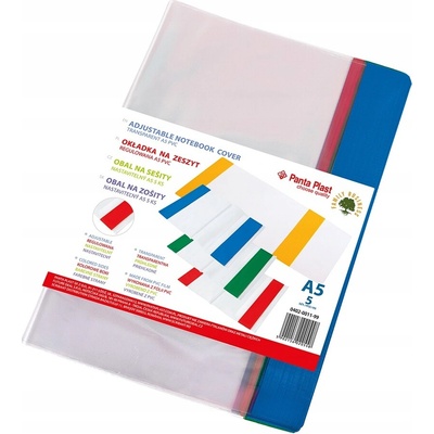 Panta Plast Obal A5 PVC nastaviteľný 5 ks
