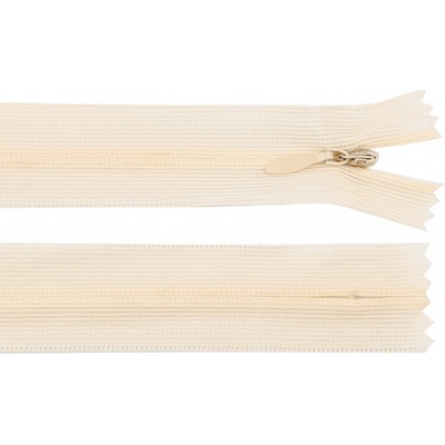 Stoklasa Spirálový zip skrytý No 3 délka 40 cm dederon Balení: 1 ks, Varianta: 306 béžová nejsv. 306 béžová nejsv.