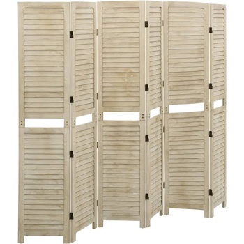 Image 1 of vidaXL Параван за стая, 6 панела, 210x165 cм, пауловния масив (338581)