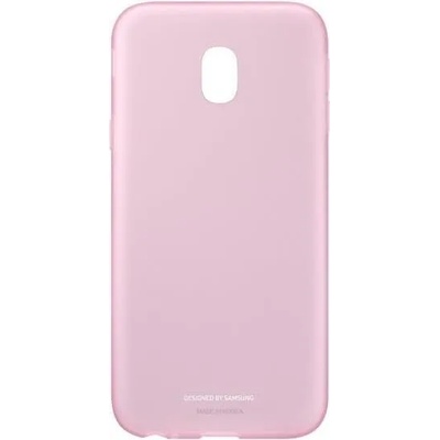 Samsung Оригинален Силиконов Калъф за Samsung J3 2017 Jelly Cover Case Ef-Aj330tpegww, Розов (Ef-Aj330tpegww)