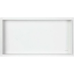 BALNEO Wall-Box правоъгълен вграден рафт 60x30x10 см без рамка, четкано бяло (OB-WH4-NR)