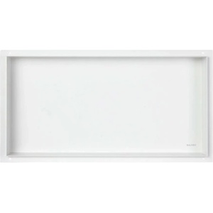 BALNEO Wall-Box правоъгълен вграден рафт 60x30x10 см без рамка, четкано бяло (OB-WH4-NR)