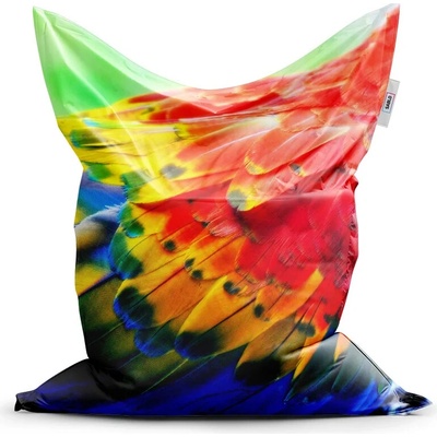 Sablio Sedací vak Farebné perie 2 - 200x140 cm