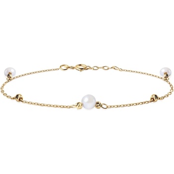 SAVICKI Гривна Celebrity, злато 585, перла, 17 см