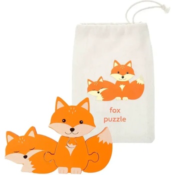 Orange Tree Toys Дървен Пъзел " Лисички" - Woodland Animals (OTT06173)