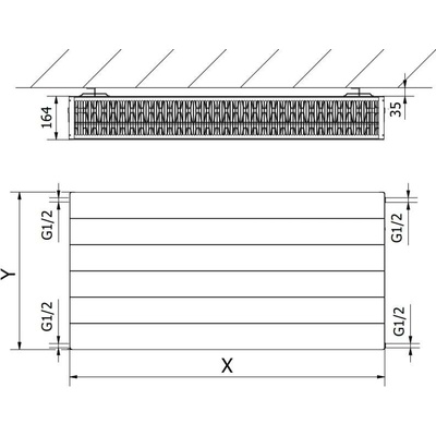 Mexen Line CL33 W433L-060-050-00 600 mm x 500 mm