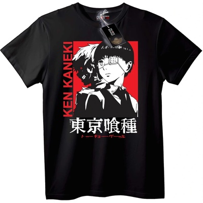 NOONEBRAND Тениска Tokyo Ghoul Ken Kaneki - S, White