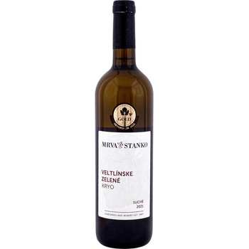 Mrva & Stanko Veltlínske Zelené Kryo Suché Šenkvice 12,5% 0,75 l (čistá fľaša)