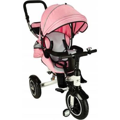 Trike Fix V3 kočík s funkciou bicykla 3v1 otočná o 360 ružová