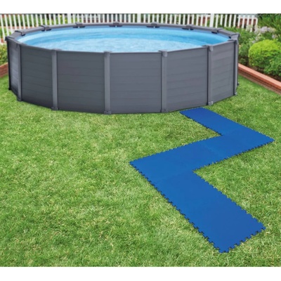 Intex Протектори-подложки за басейни, 8 бр, 50x50 см, сини (92033)