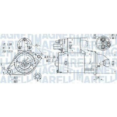 Startér MAGNETI MARELLI 063721450010