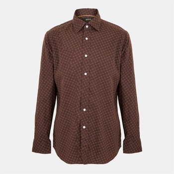 HUGO BOSS Риза Boss Men's Long-Sleeve Plain Shirt - Red