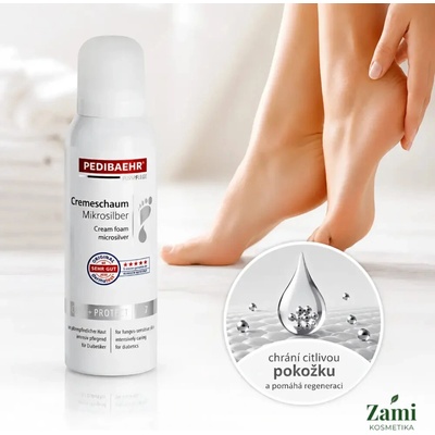 PEDIBAEHR Krémová pěna s mikrostříbrem 125 ml