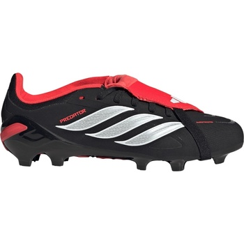 Adidas Юношески футболни бутонки Adidas Predator Elite Fold Over Tongue Firm Ground Football Boots Juniors - Black/Red